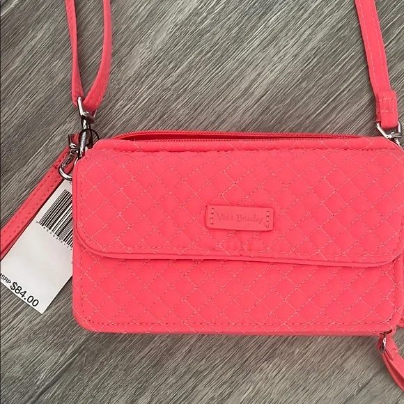 Lilly Pulitzer Pink Tote and Vera Bradley Crossbody Bag Set BOTH NEW NWT - Picture 4 of 7